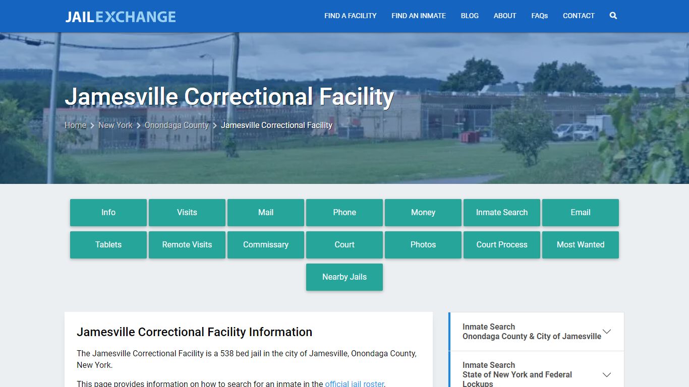 Jamesville Correctional Facility, NY Inmate Search, Information